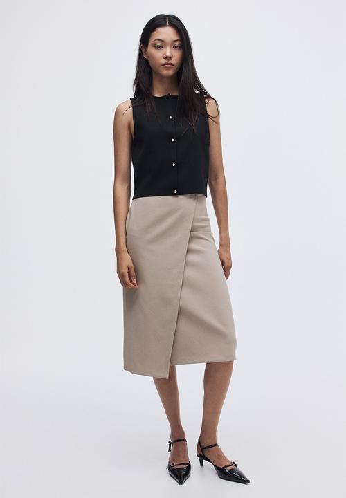 H&M - Wrap skirt - beige