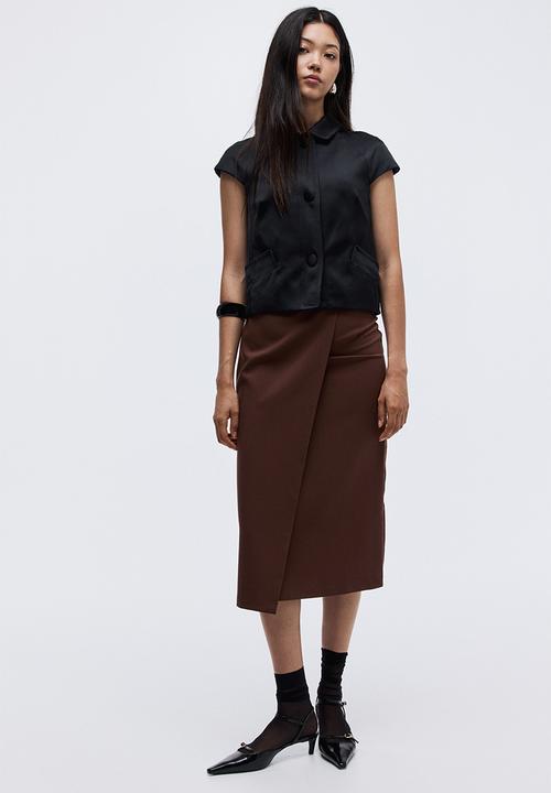H&M - Wrap skirt - brown