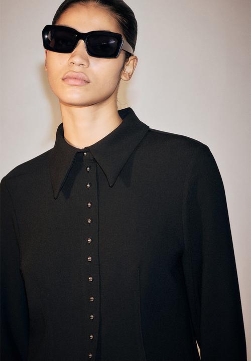H&M - Waisted shirt - black