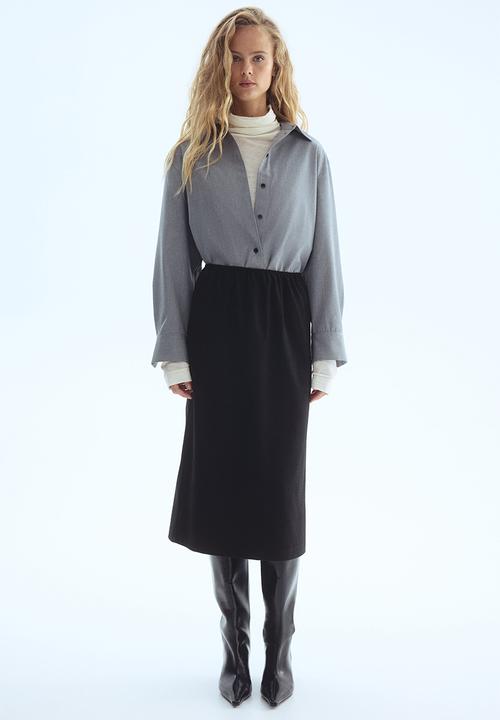 H&M - Oversized shirt - light grey 