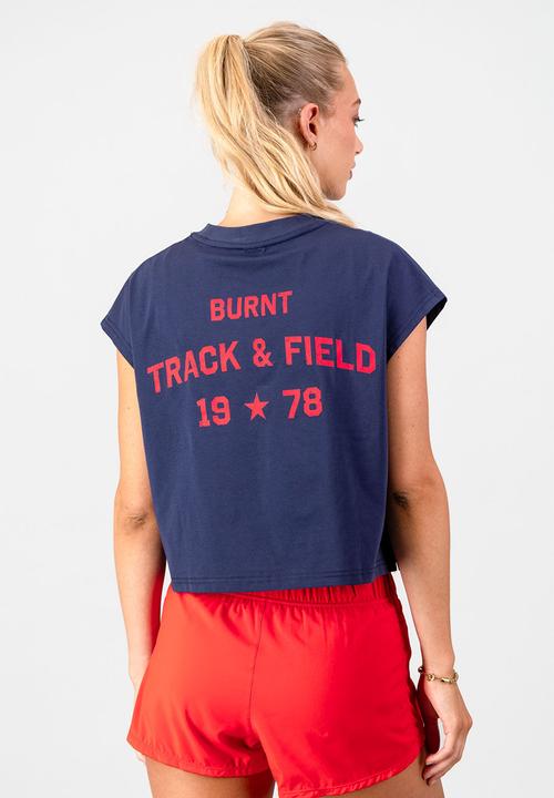 Burnt  - Varsity Tank - Navy