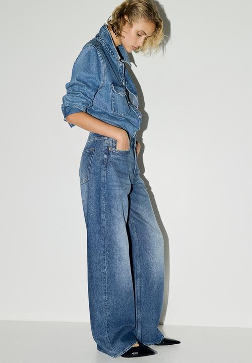 H&M - Wide regular jeans - denim blue