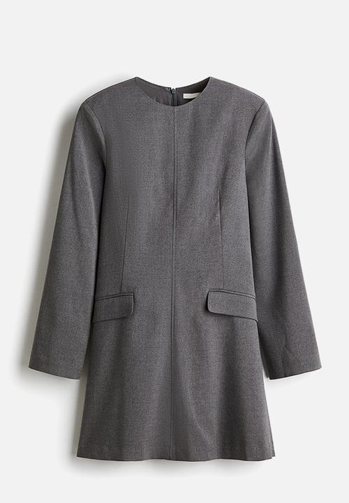 H&M - Shoulder-pad dress - dark  grey