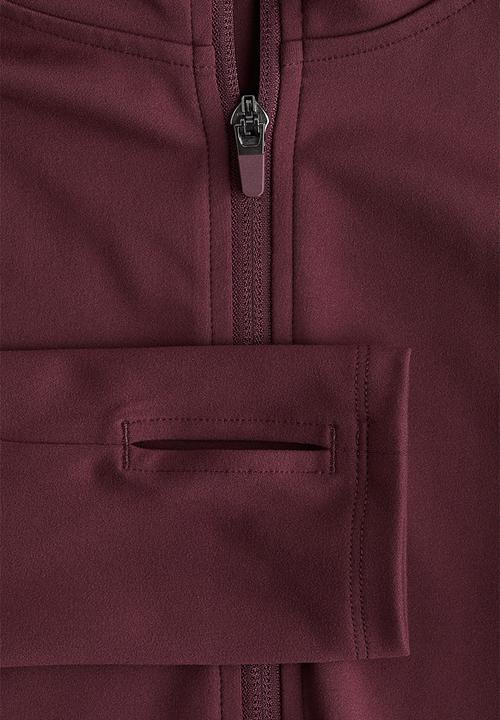 H&M - Hooded sports jacket with softmove™ - light burgundy