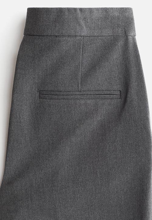 H&M - Bootcut trousers - dark grey marl