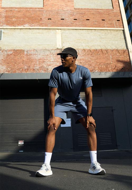 Burnt  - Core 7-Inch Short - Blue