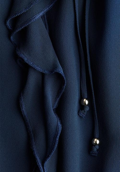 H&M - Chiffon blouse - navy blue
