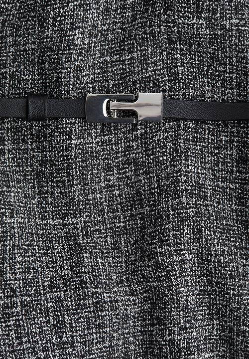 H&M - Belted dress - black marl