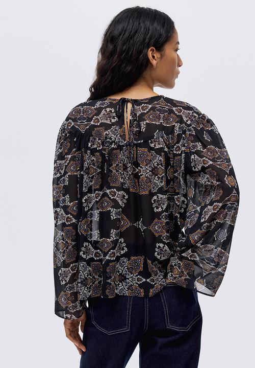 H&M - Patterned blouse - black patterned 