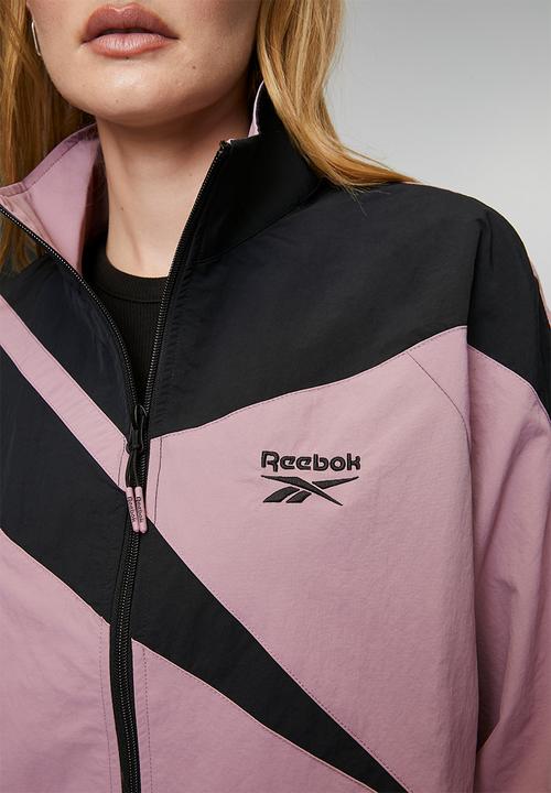Reebok - Women'S Icon Open Hem Tracktop - Berry Chill/Black