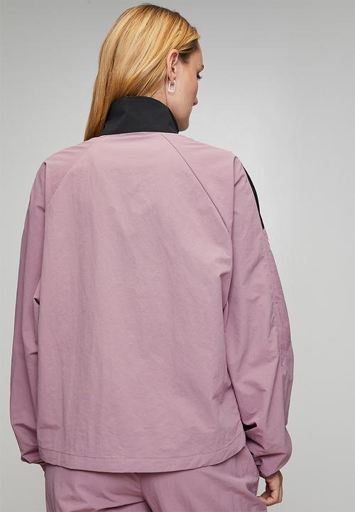 Reebok - Women'S Icon Open Hem Tracktop - Berry Chill/Black