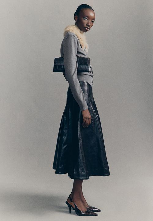 H&M - Collared cardigan - dark grey