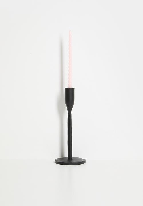 H&S - Twisted 20cm dinner candle set of 10 - Pink