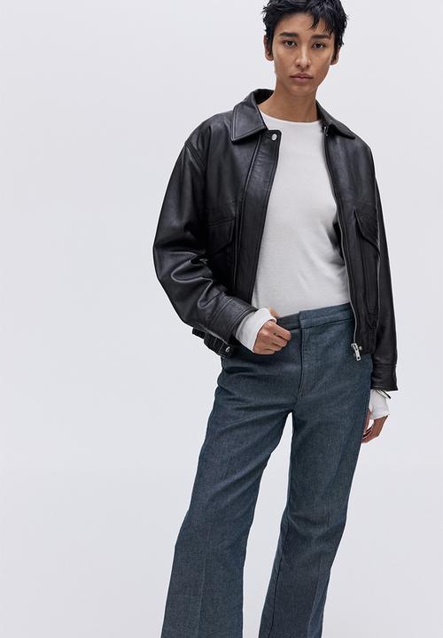 H&M - Flared high jeans - dark denim blue