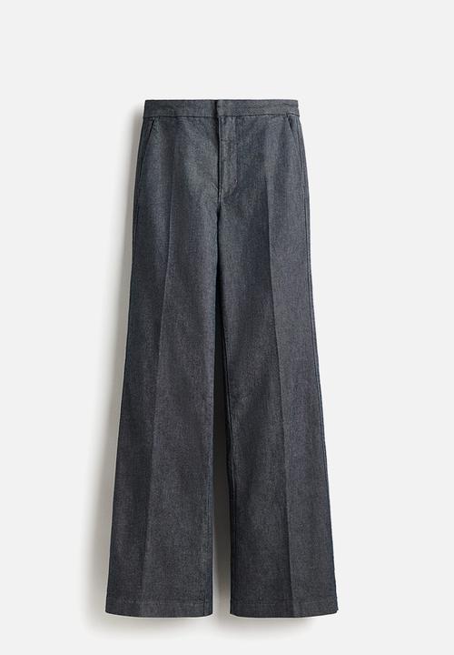 H&M - Flared high jeans - dark denim blue