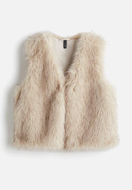 H&M - Fluffy gilet - beige