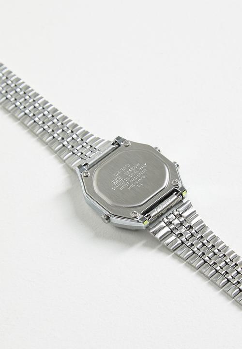 Casio - Retro Silver Floral Digital - Silver