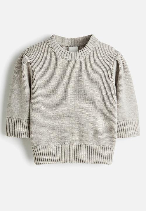H&M - Rib-knit top - greige