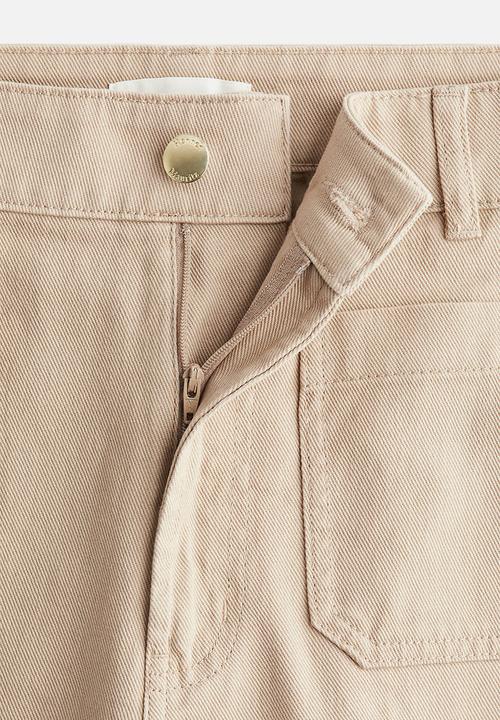 H&M - Wide twill trousers - beige