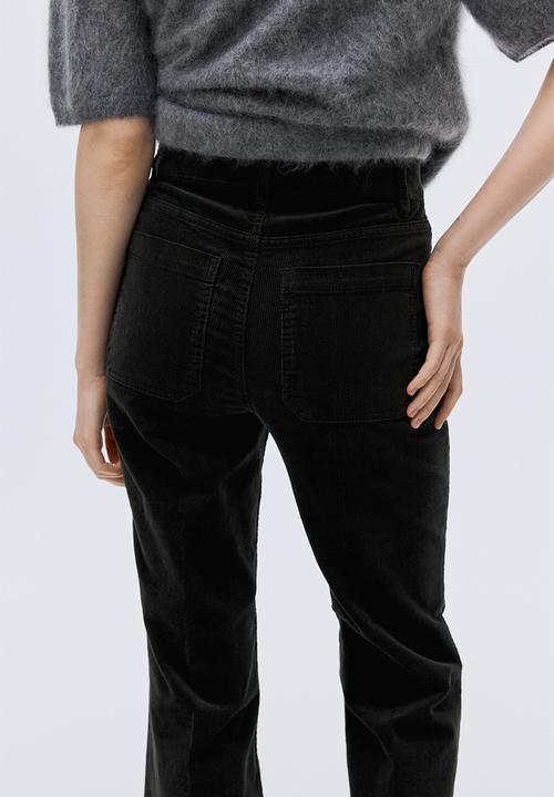 H&M - Flared corduroy trousers - dark green