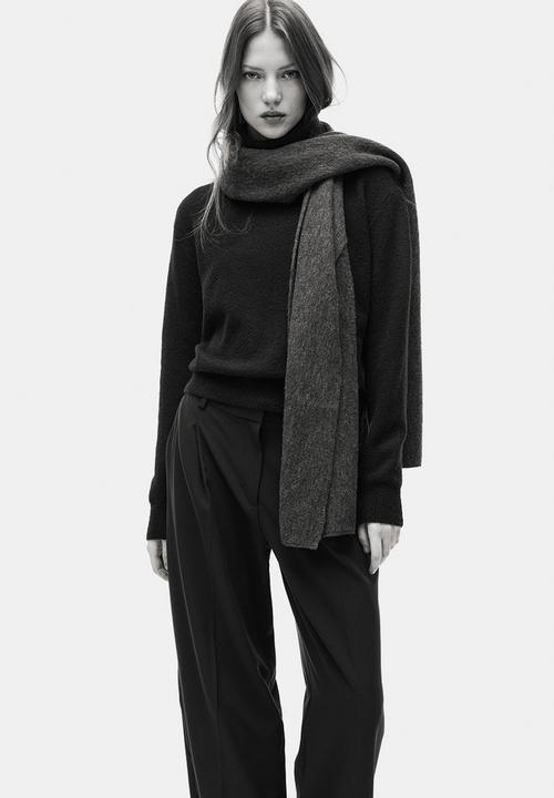 H&M - Wide tailored trousers - dark brown