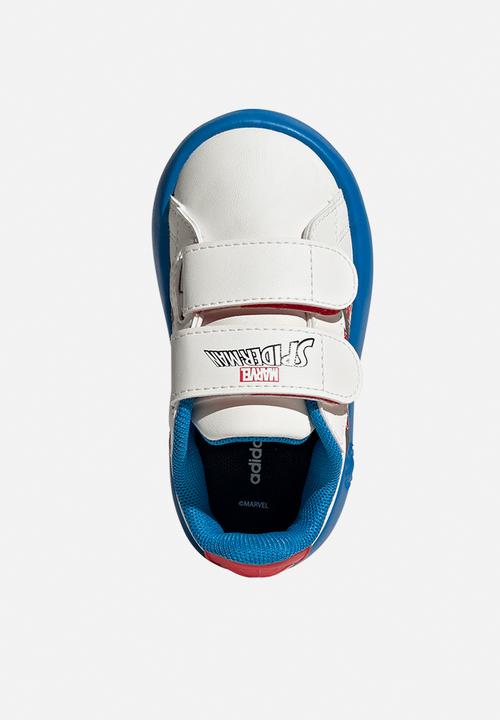 adidas Originals - Grand Court Spider - Man Cf I - Cloud White/Pure Ruby/Bright Blue