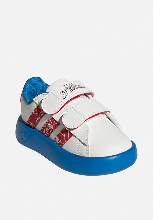 adidas Originals - Grand Court Spider - Man Cf I - Cloud White/Pure Ruby/Bright Blue
