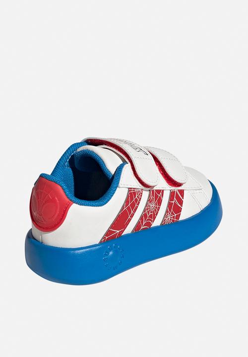 adidas Originals - Grand Court Spider - Man Cf I - Cloud White/Pure Ruby/Bright Blue