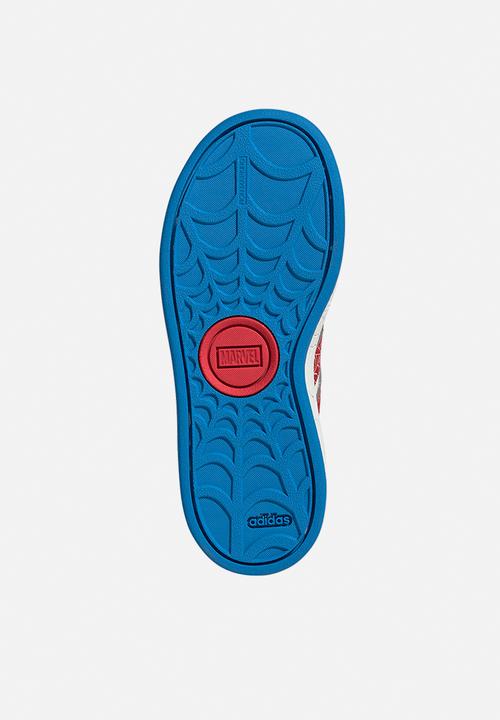 adidas Performance - Grand Court Spider - Man El K - Cloud White/Pure Ruby/Bright Blue