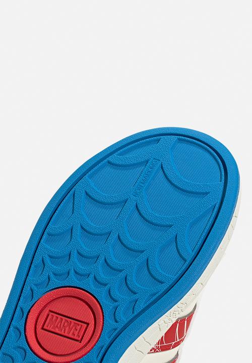adidas Performance - Grand Court Spider - Man El K - Cloud White/Pure Ruby/Bright Blue