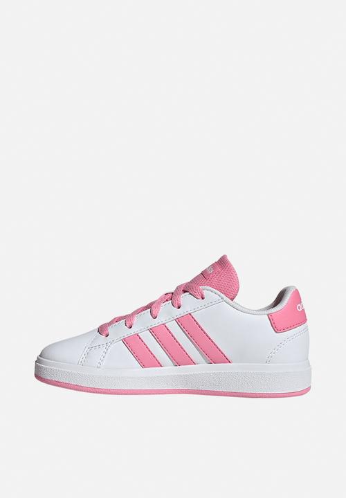 adidas Performance - Grand Court 2.0 K - Cloud White/Bliss Pink/Core Black