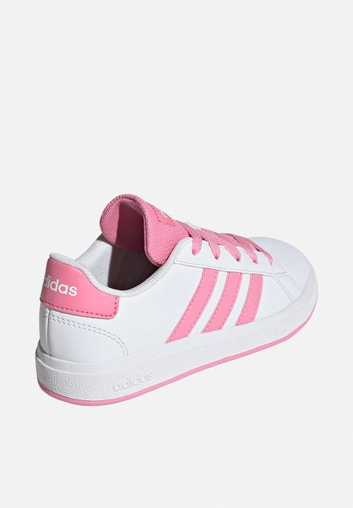 adidas Performance - Grand Court 2.0 K - Cloud White/Bliss Pink/Core Black