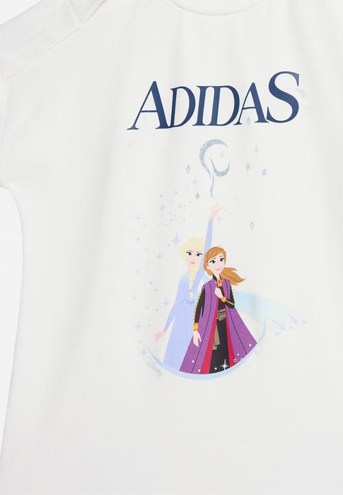 adidas Performance - Disney Frozen T-shirt Set - White/Dark Blue