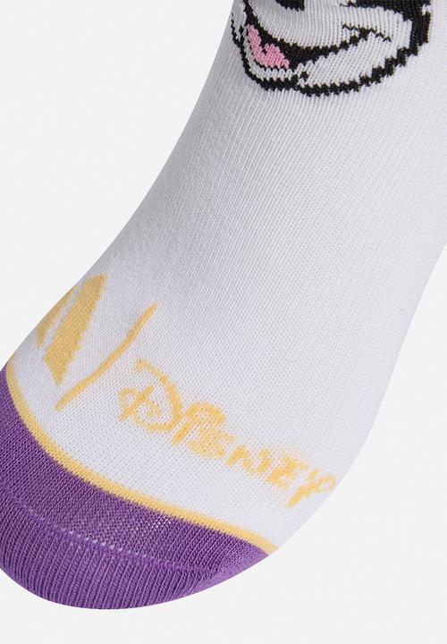 adidas Performance - Disney Minnie Mouse 3 Pack - White/Active Purple/Light Grey Heather
