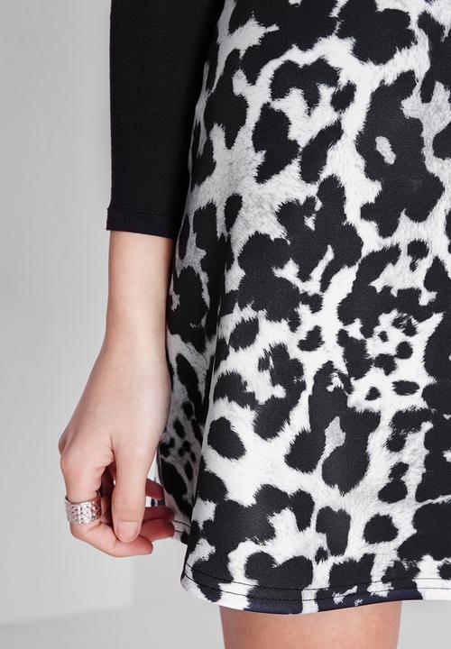 Missguided - Leopard print A-Line mini skirt 