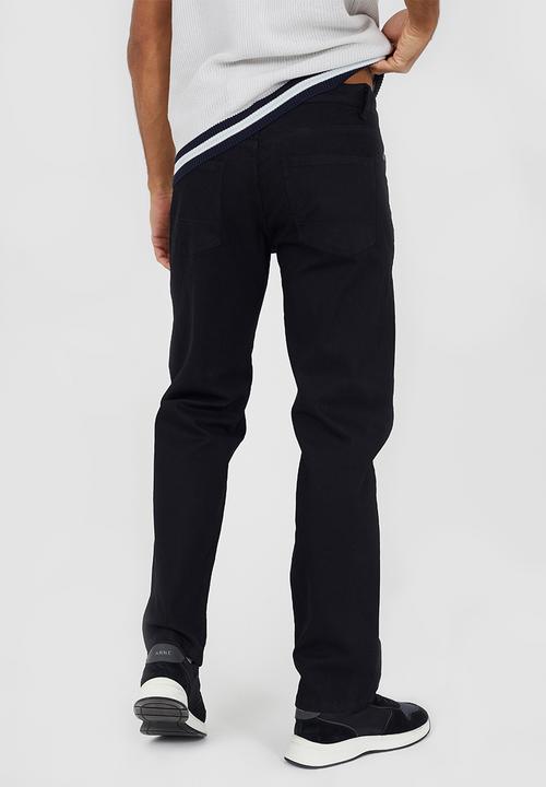 Brave Soul - Straight Fit Denim Jeans - Black Regular Length
