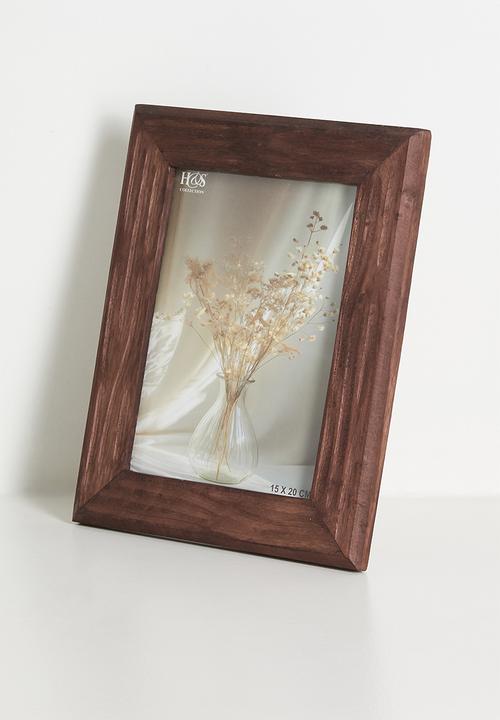 H&S - Rustic Mango Wood Frame Style 3 - Walnut