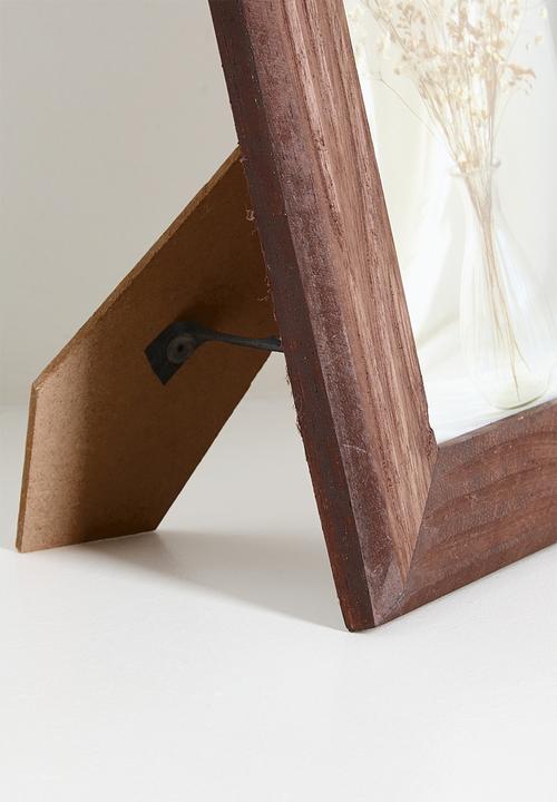 H&S - Rustic Mango Wood Frame Style 3 - Walnut