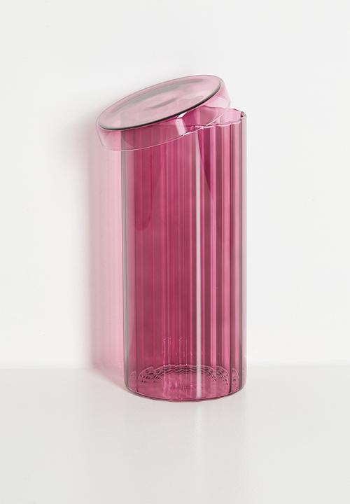 Bathroom Solutions - Regal Glass Store Jar & Lid Large - Aubergine