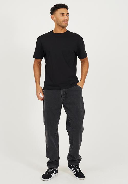 Brave Soul - Wide Leg Denim Jean - Charcoal Regular Length