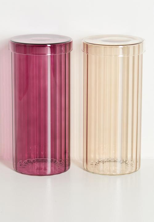Bathroom Solutions - Regal Glass Store Jar & Lid Large - neutral