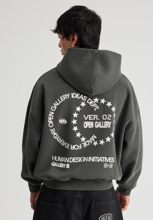 Factorie - Open Gallery Hoodie - Og Washed Titanium/Impermanence