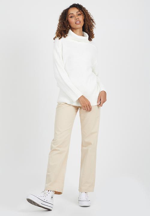 Brave Soul - Loose Fit Jumper  - Cream