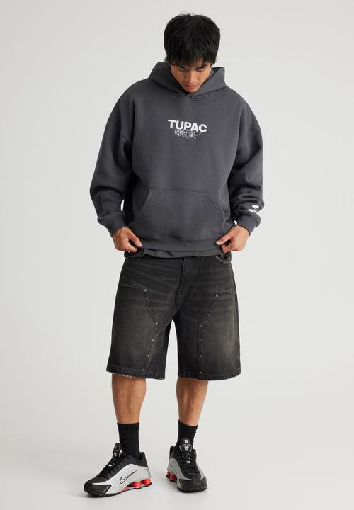 Factorie - Music Merch Hoodie - Lcn Bra Slate/Tupac Bold