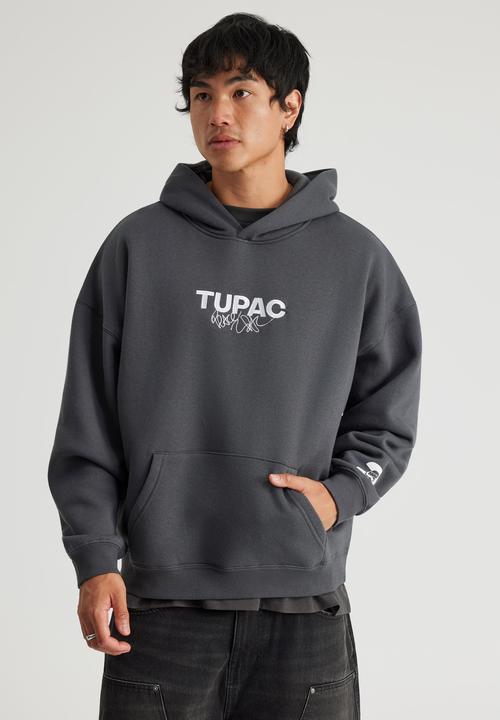 Factorie - Music Merch Hoodie - Lcn Bra Slate/Tupac Bold