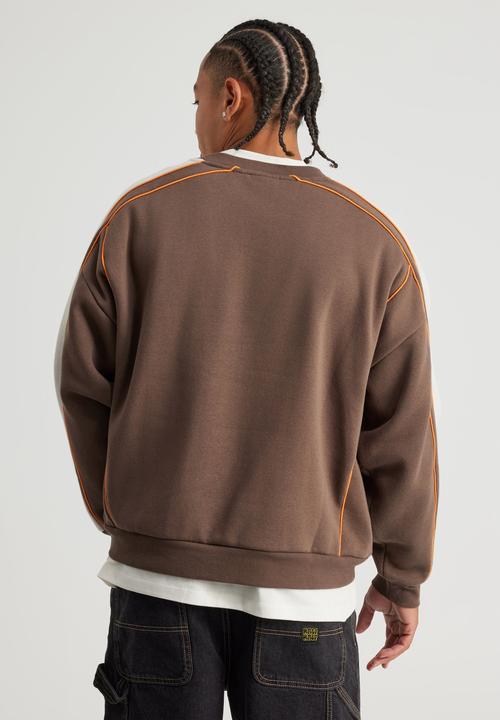 Factorie - Half Half Panelled Crew - Hh Mud/Panel