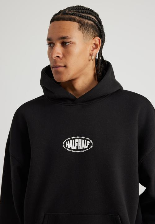 Factorie - Half Half Hoodie - Hh Black/Turbulent
