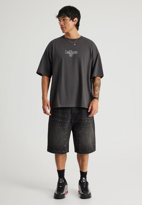 Factorie - Box Fit Nfl T-shirt - Lcn Nfl Slate/Raiders Classic