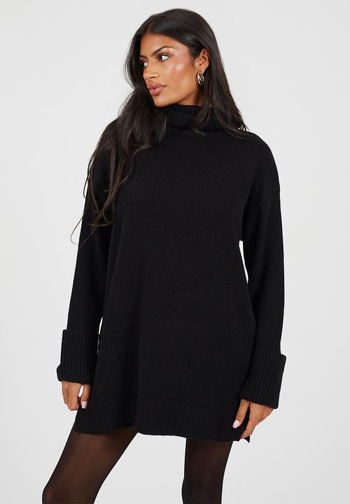 slim fit dress slacks COS Loose-fitting Pleated Velvet Black dress · rerun main image 1
