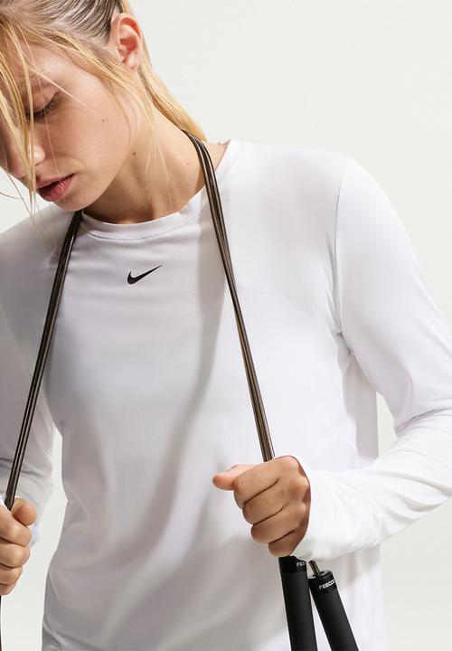 Nike - W Nk One Classic Df Ls Top - White/Black